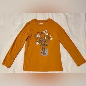 OshKosh B'gosh Kids' Mustard Floral Long Sleeve Tee
